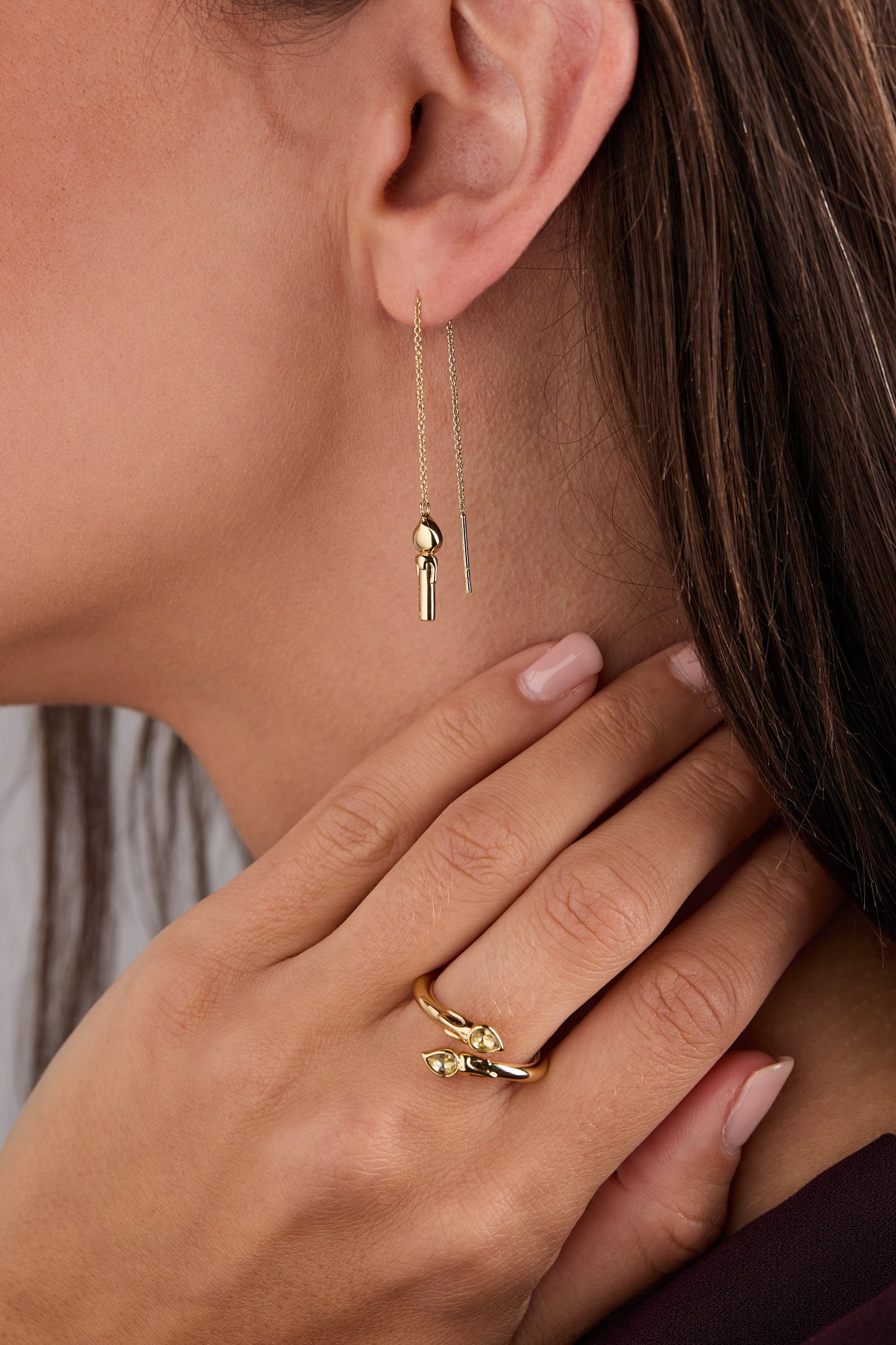 Harry Potter™ Great Hall Candle wrap ring Gold