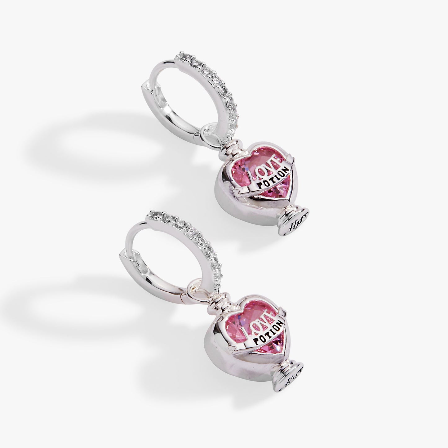 Harry Potter™ Love Potion Crystal Huggie Hoop Earring Silver
