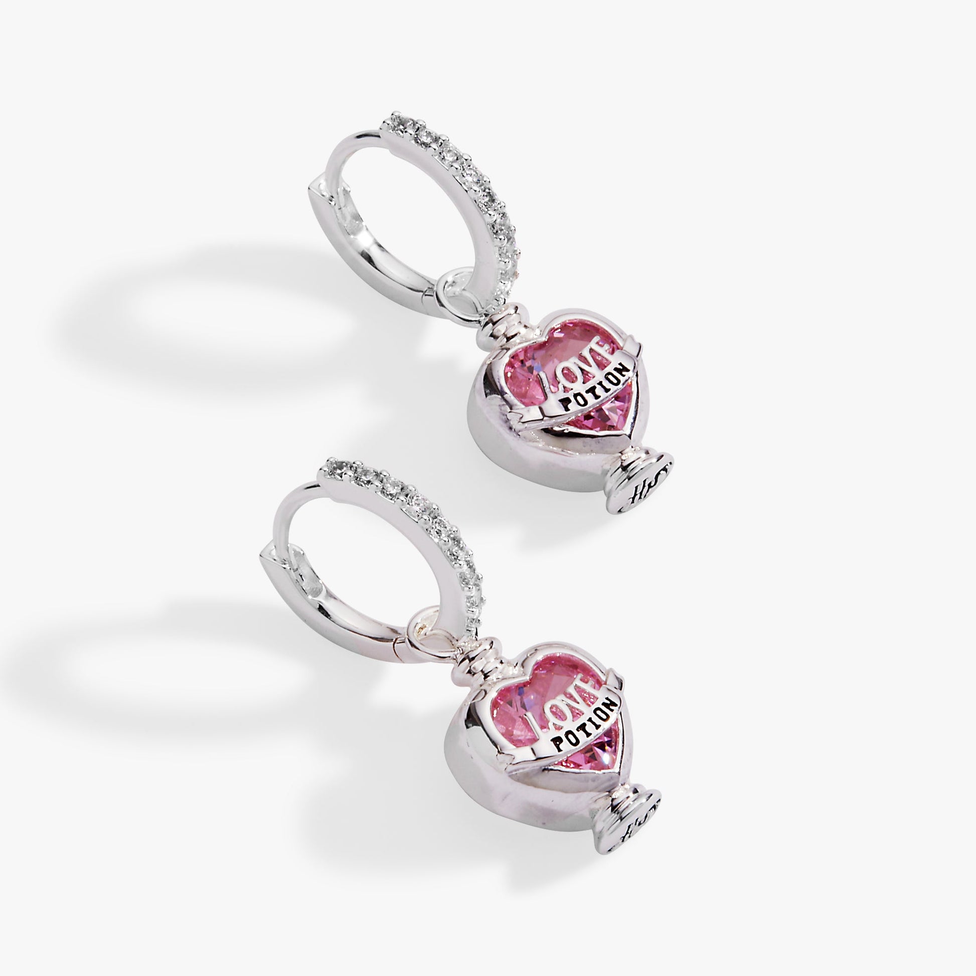 Harry Potter™ Love Potion Crystal Huggie Hoop Earring Silver