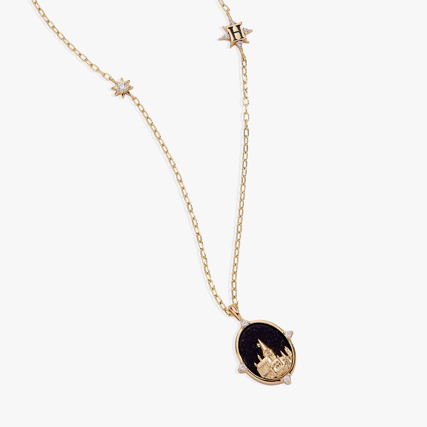 Harry Potter™ Hogwarts Pendant Necklace Gold