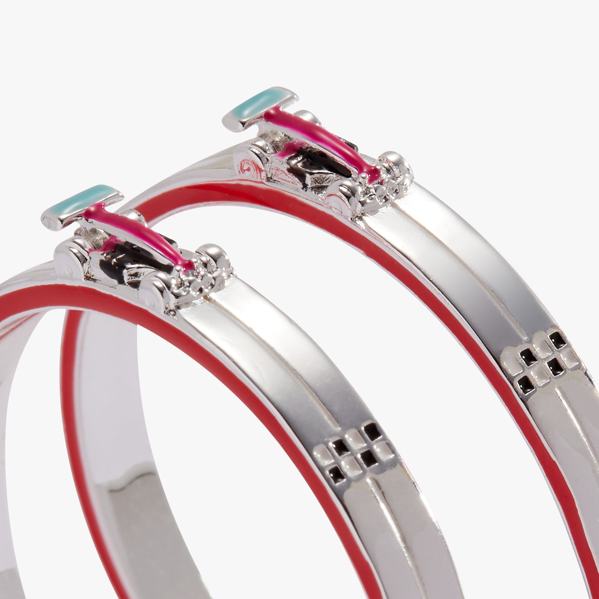 Hot Wheels™ Hoop Earrings Silver