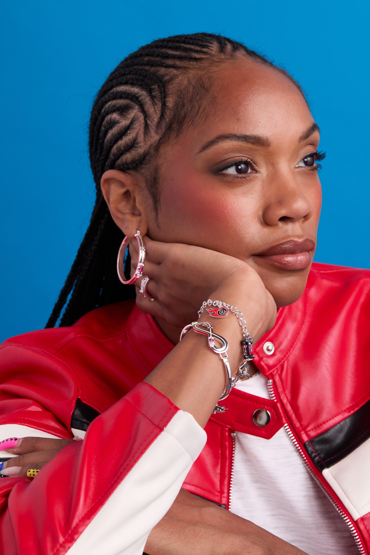 Hot Wheels™ Hoop Earrings Silver