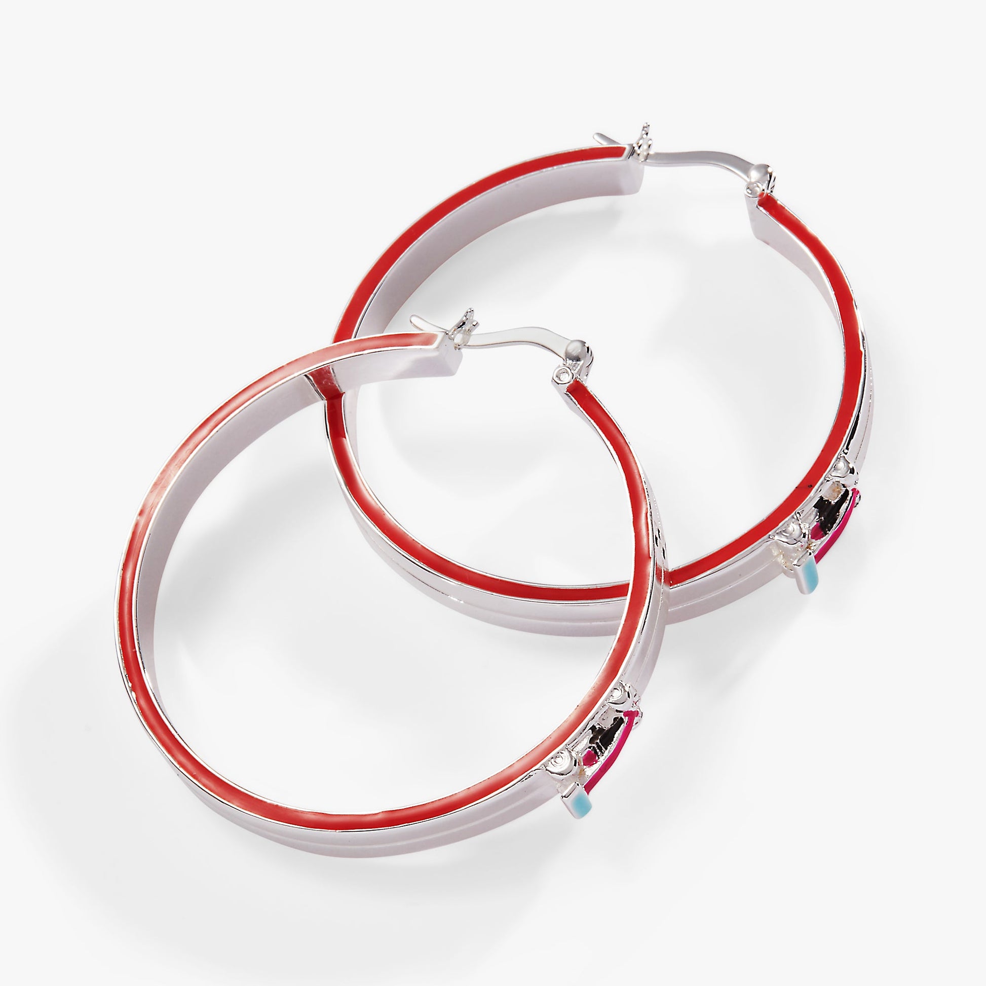 Hot Wheels™ Hoop Earrings Silver