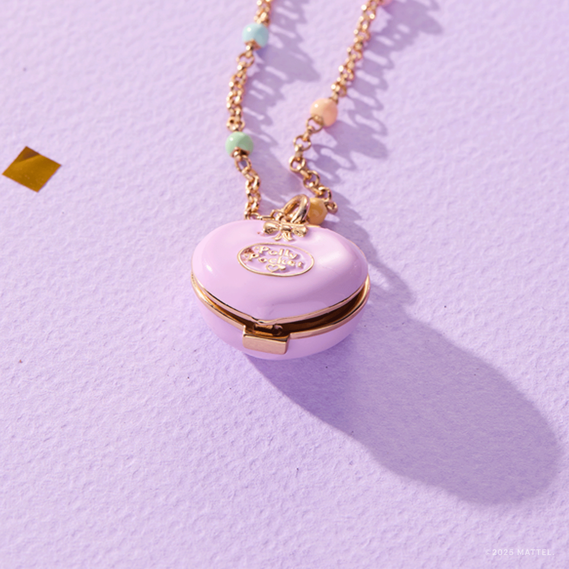 Polly Pocket™ House Locket Necklace Gold
