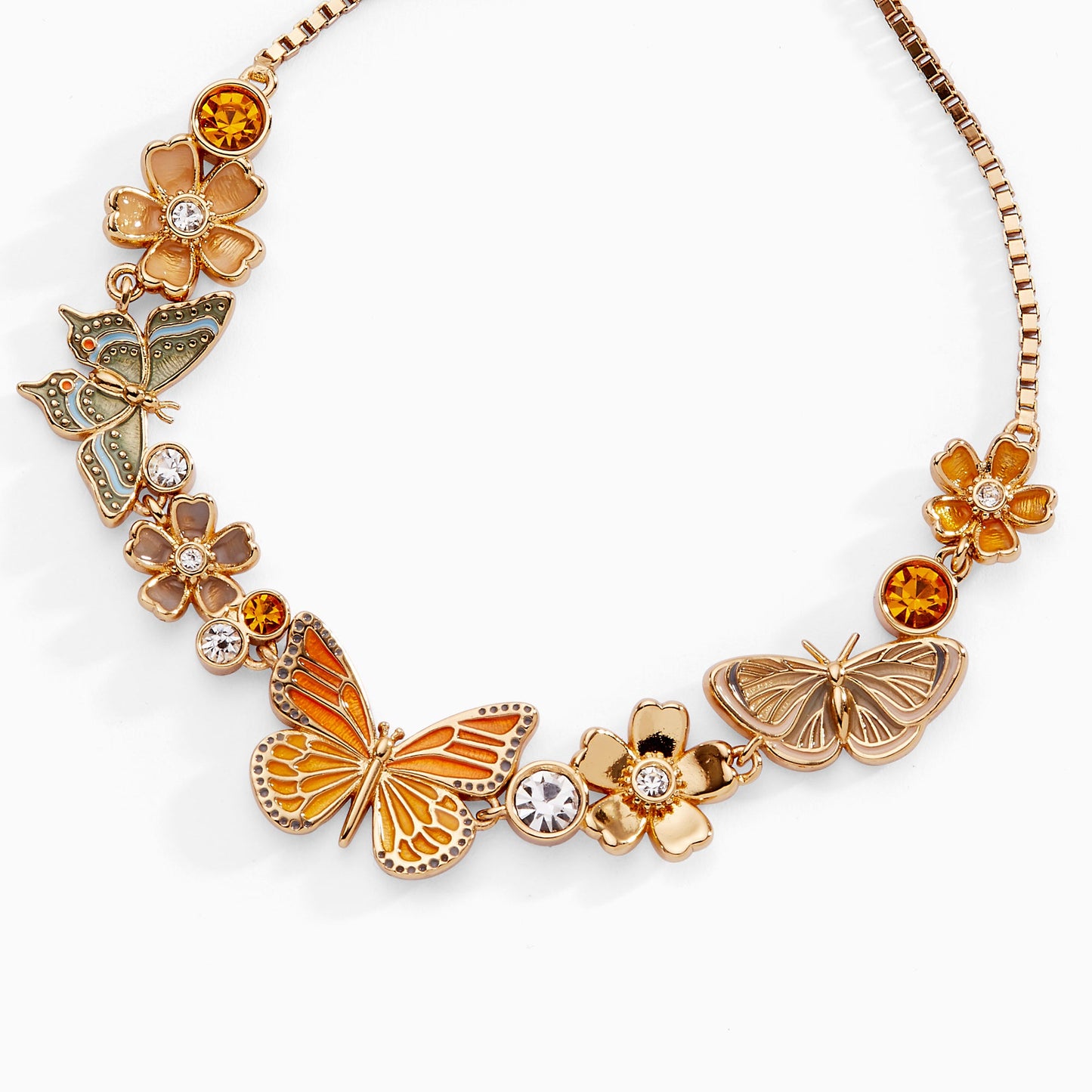 New York Botanical Garden® Butterfly Inline Bolo| Alex and Ani Gold