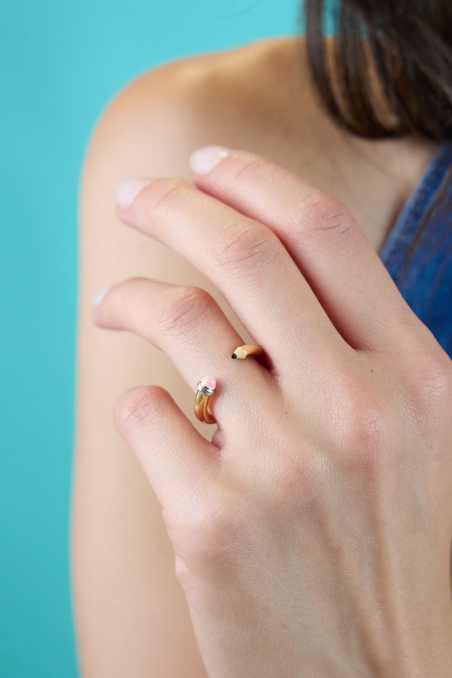 Pencil Ring Two Tone