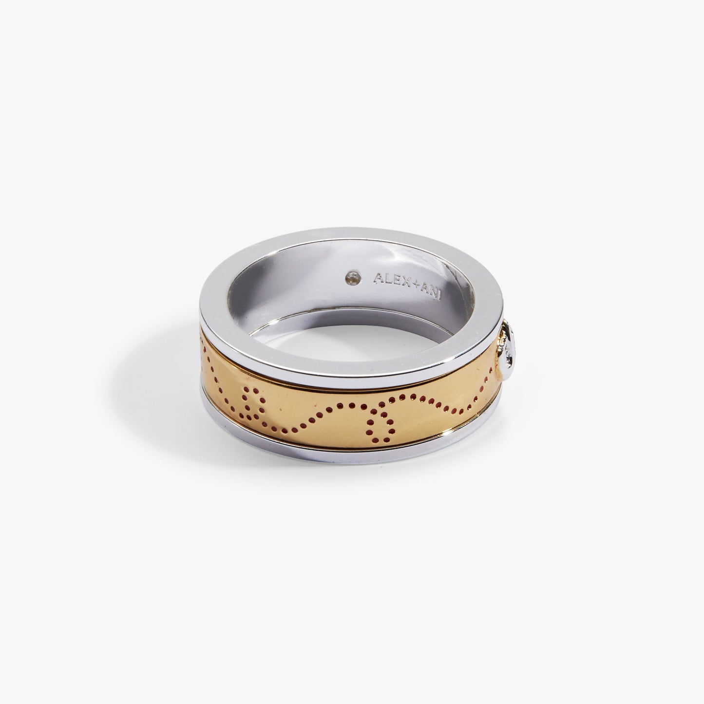 Baseball Fidget Ring Two Tone