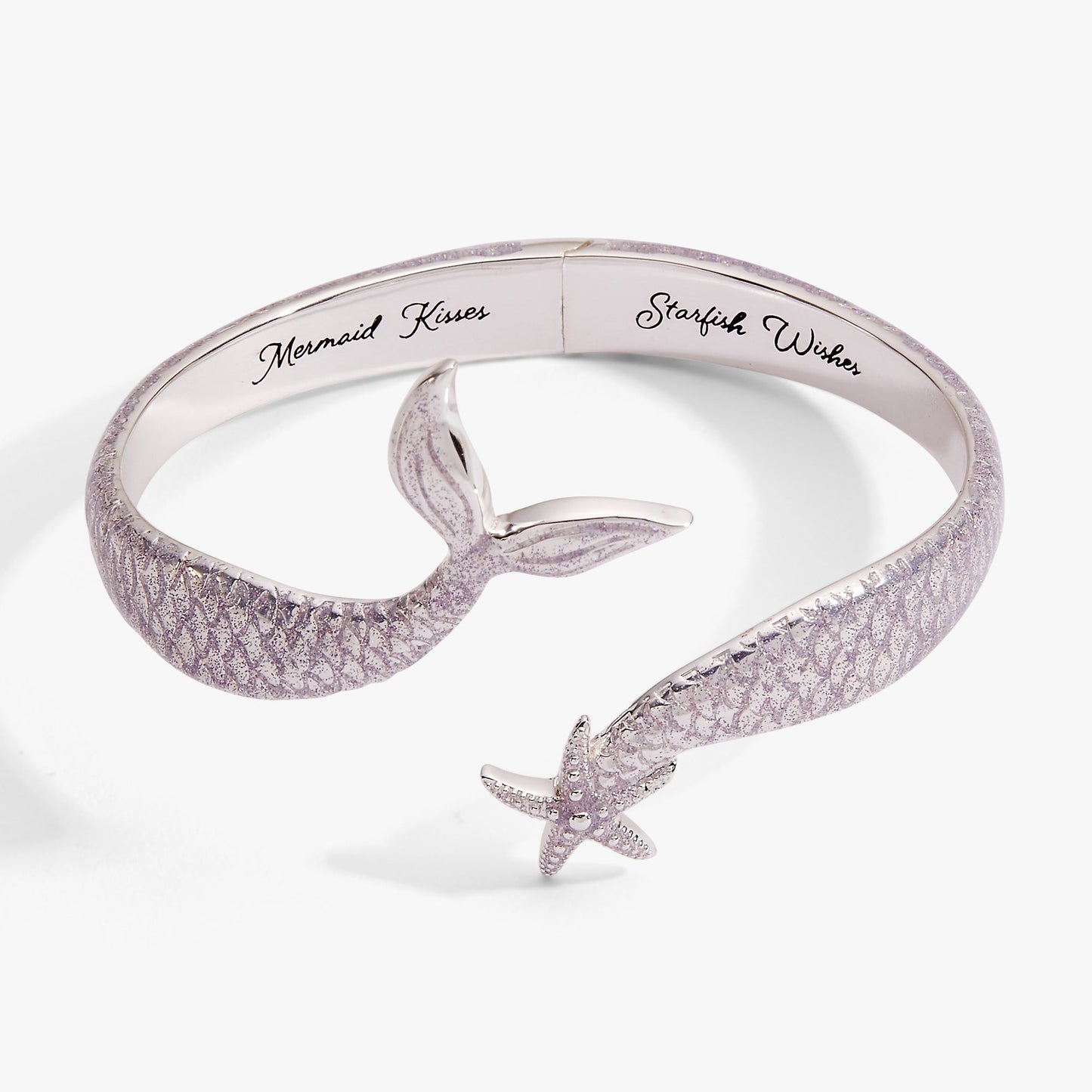 Salt + Sea 'Mermaid Kisses, Starfish Wishes' Cuff Silver
