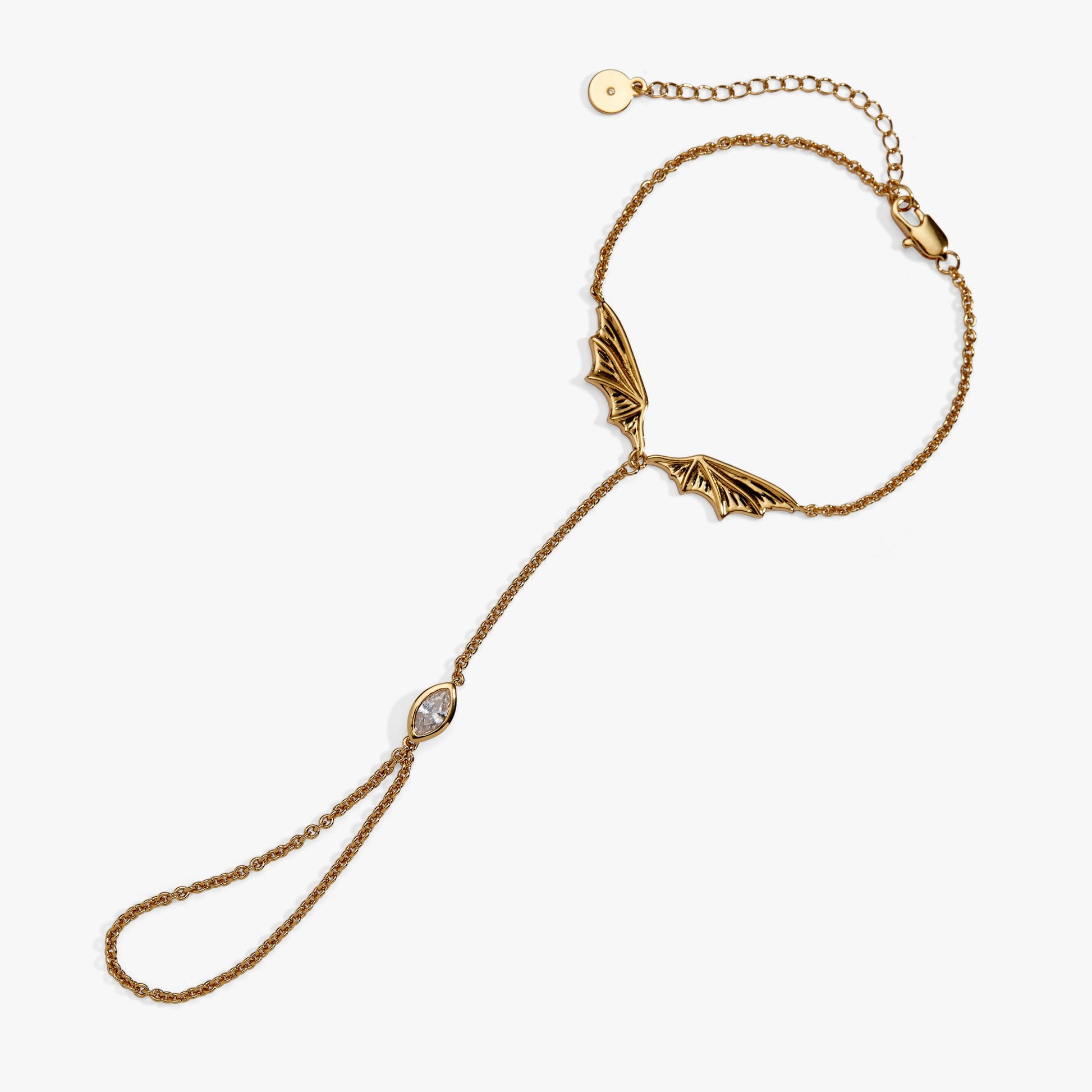 HOUSE OF THE DRAGON™ Dragon Wings Hand Chain Gold