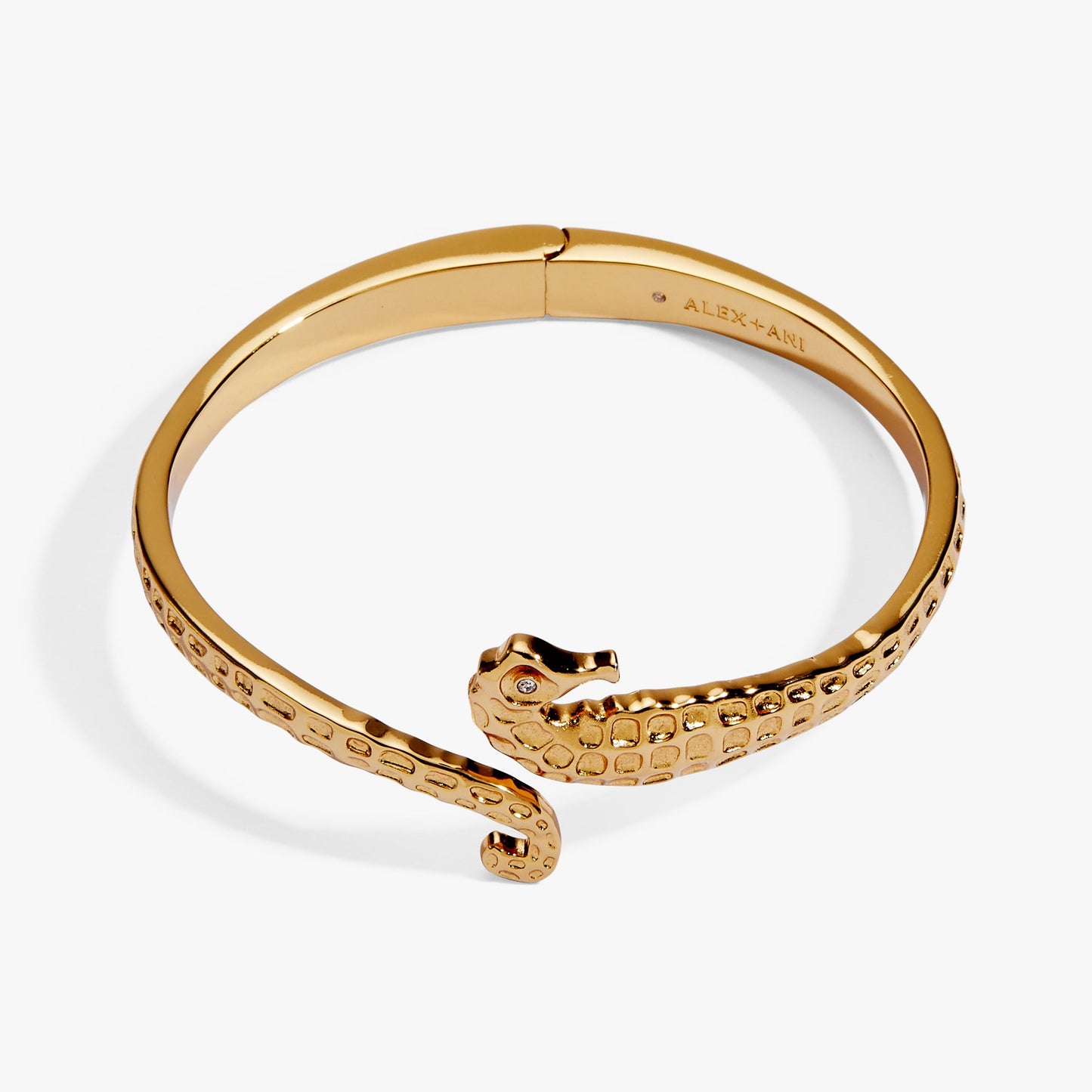 Seahorse Bypass Cuff Gold