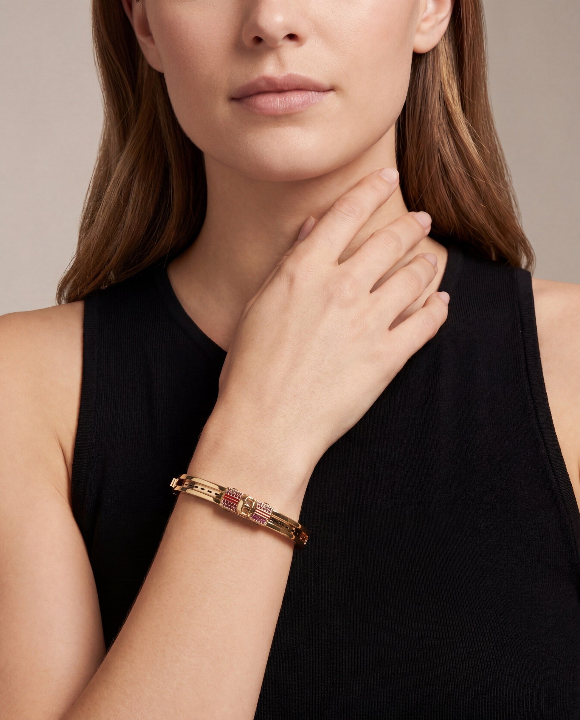 Road Trip Car Fidget Bangle Gold