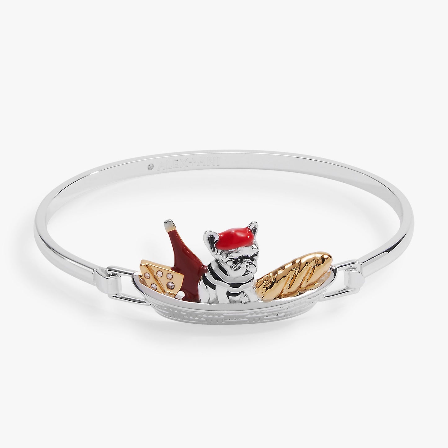 French Bulldog Tension Bangle Two Tone