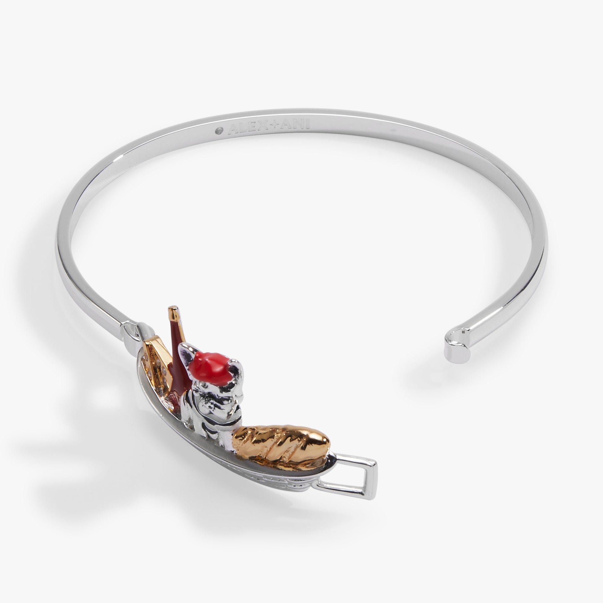 French Bulldog Tension Bangle Two Tone
