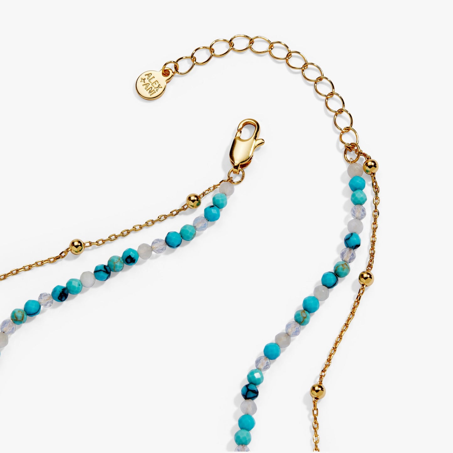 Healing Stone Charm Necklace Gold