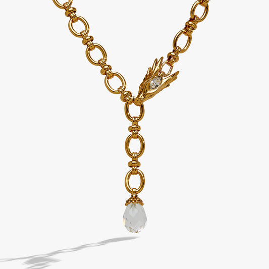 HOUSE OF THE DRAGON™ Syrax Y Necklace Gold