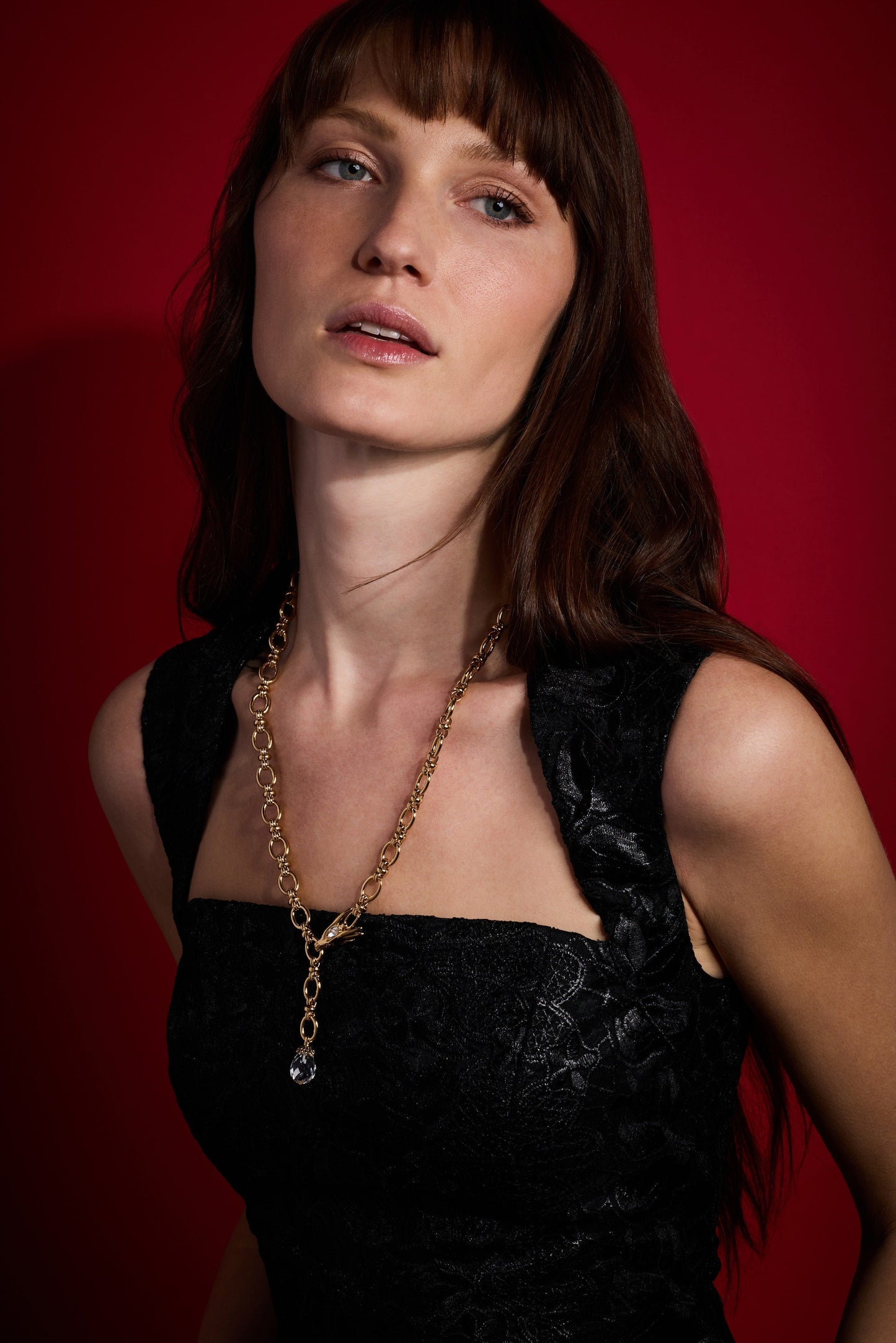 HOUSE OF THE DRAGON™ Syrax Y Necklace Gold