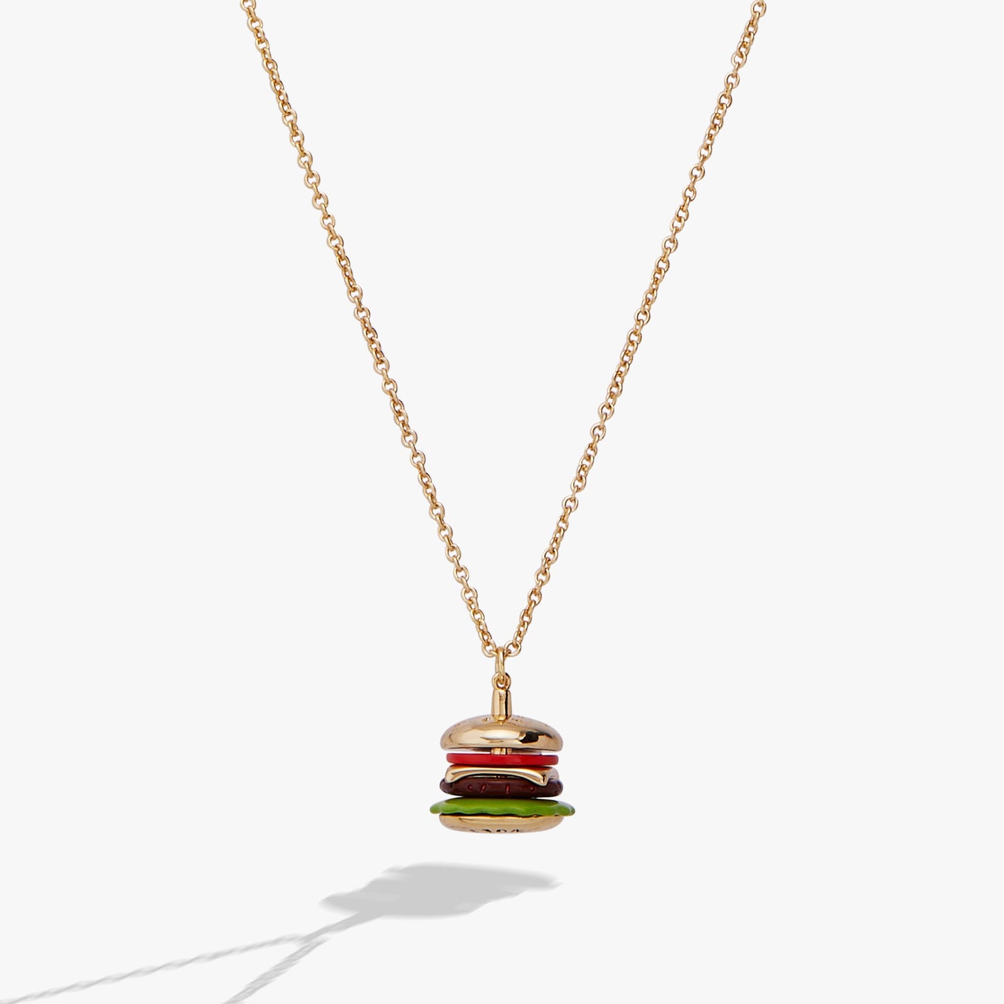 Hot Grill Summer 'Bun In A Million' Hamburger Pendant Gold