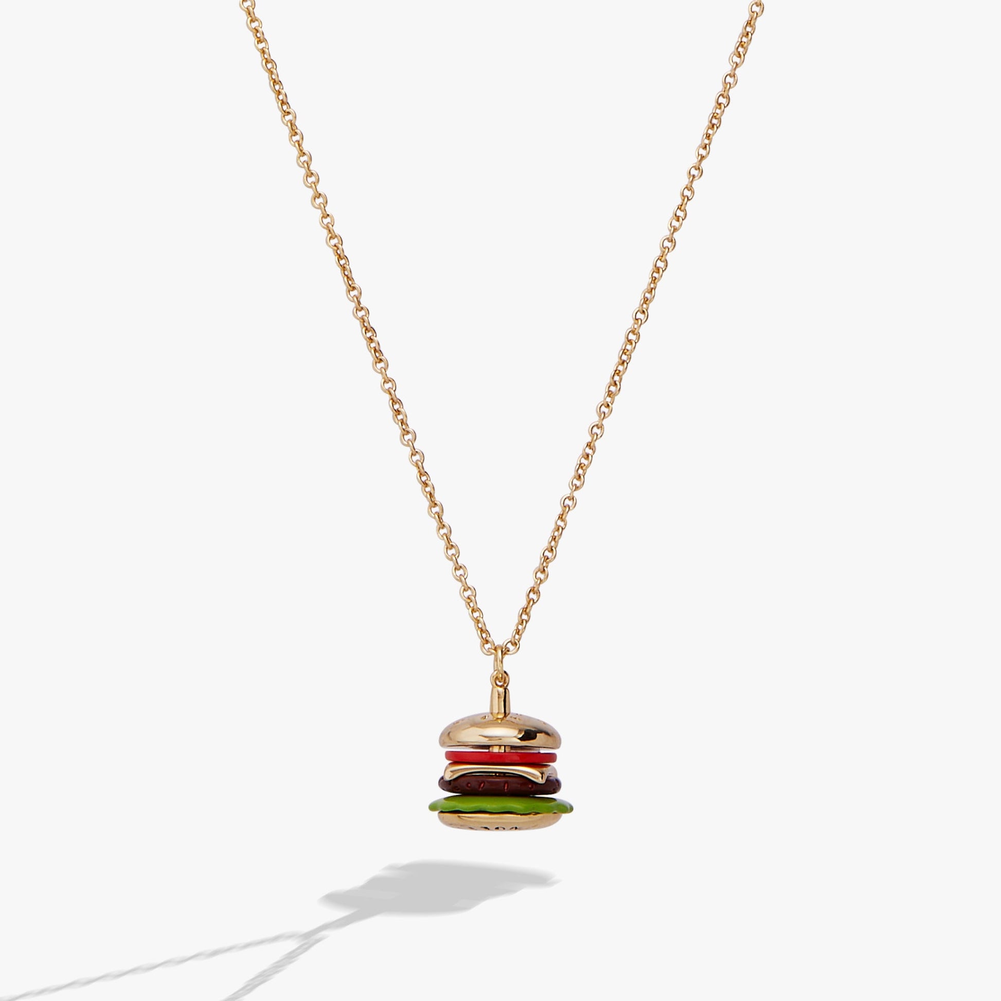 Hot Grill Summer 'Bun In A Million' Hamburger Pendant Gold