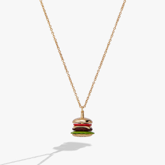 Hot Grill Summer 'Bun In A Million' Hamburger Pendant Gold