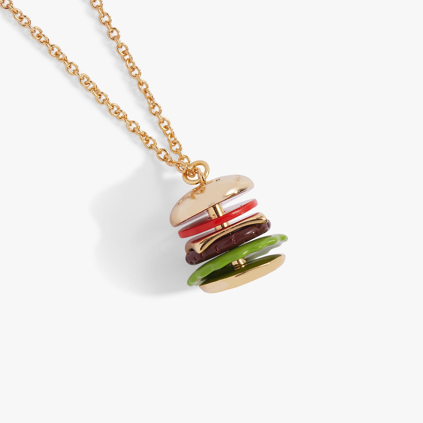 Hot Grill Summer 'Bun In A Million' Hamburger Pendant Gold