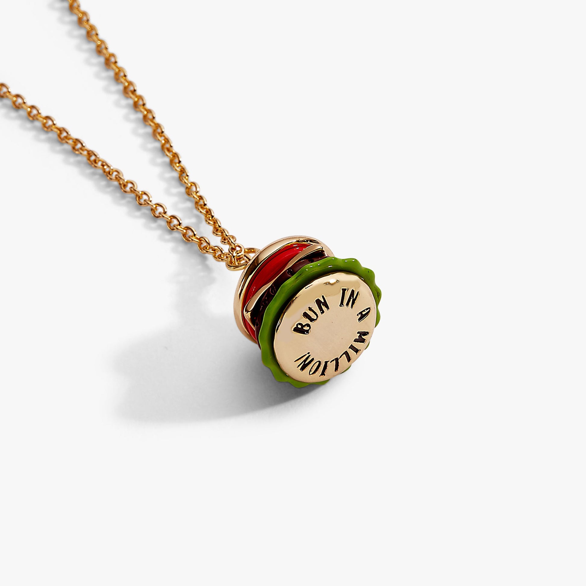 Hot Grill Summer 'Bun In A Million' Hamburger Pendant Gold