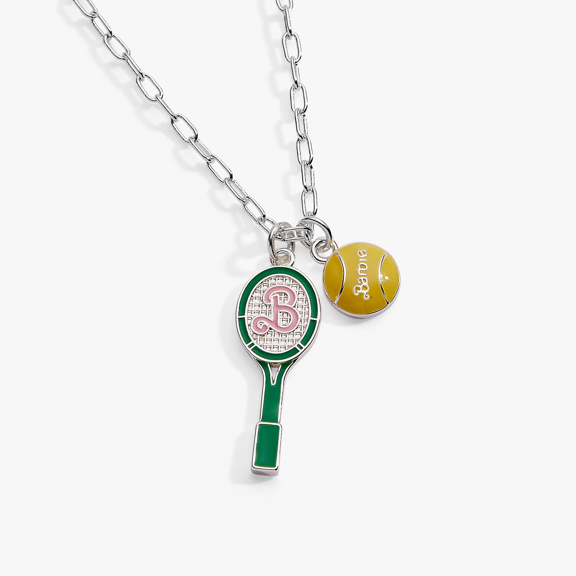 Barbie™ Tennis Charm Pendant Silver