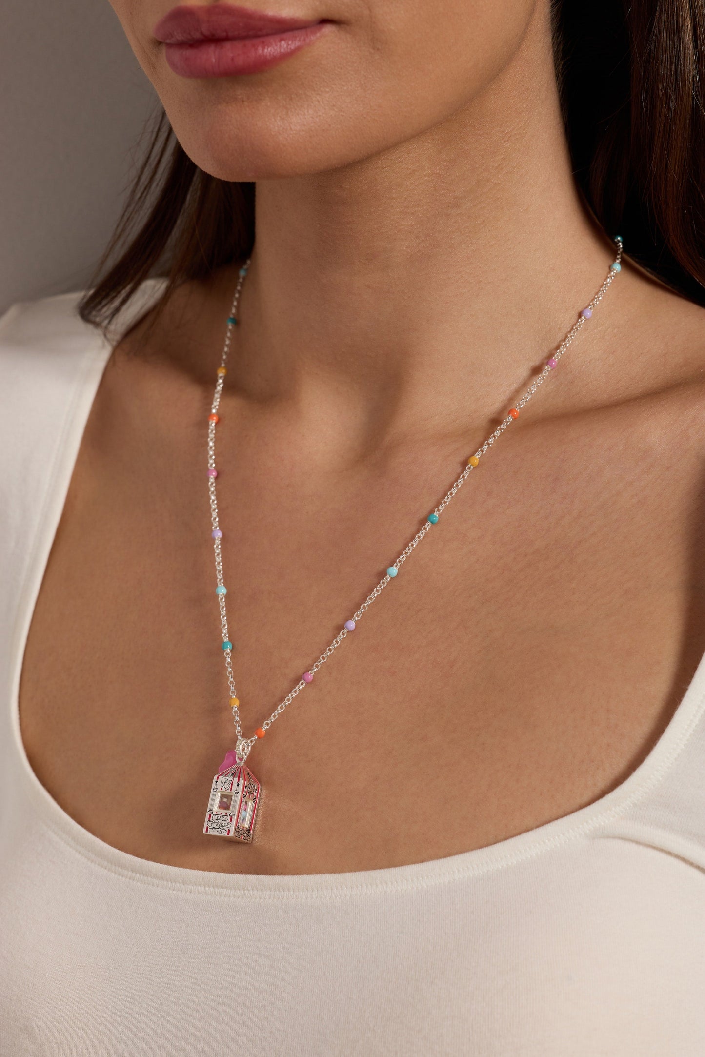 Harry Potter™ Sweet Nostalgia Bertie Bott's Necklace Silver