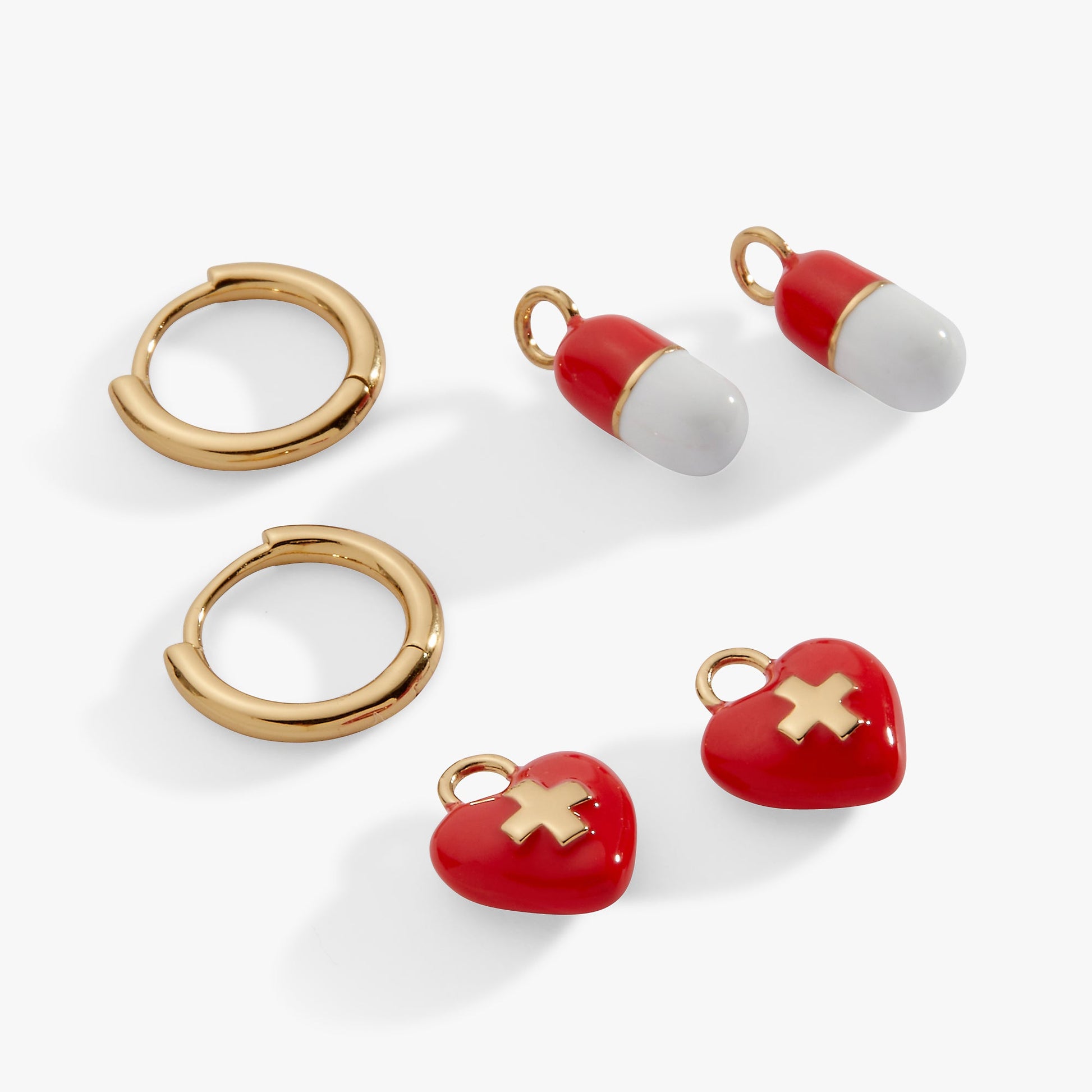 Unsung Hero' Healthcare Earring Set
    
    
    
       Gold