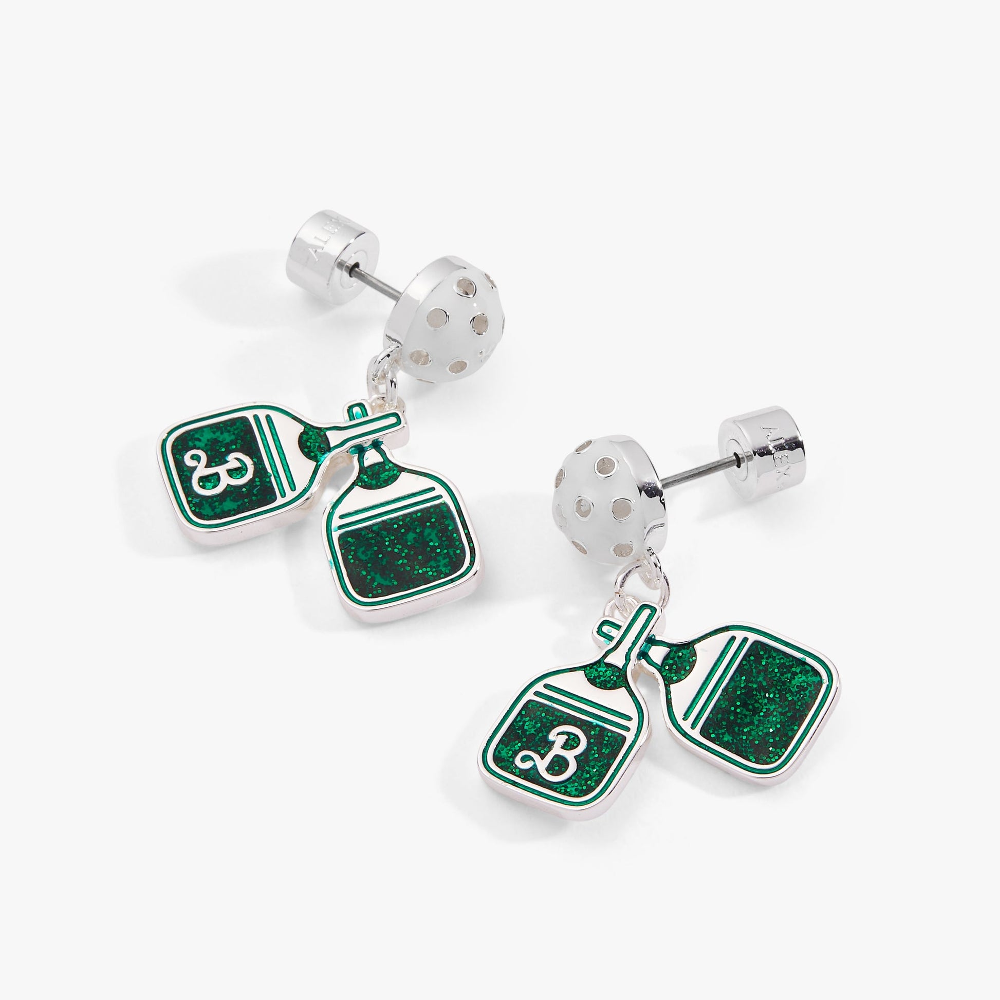 Barbie™ Pickleball Drop Earrings Silver