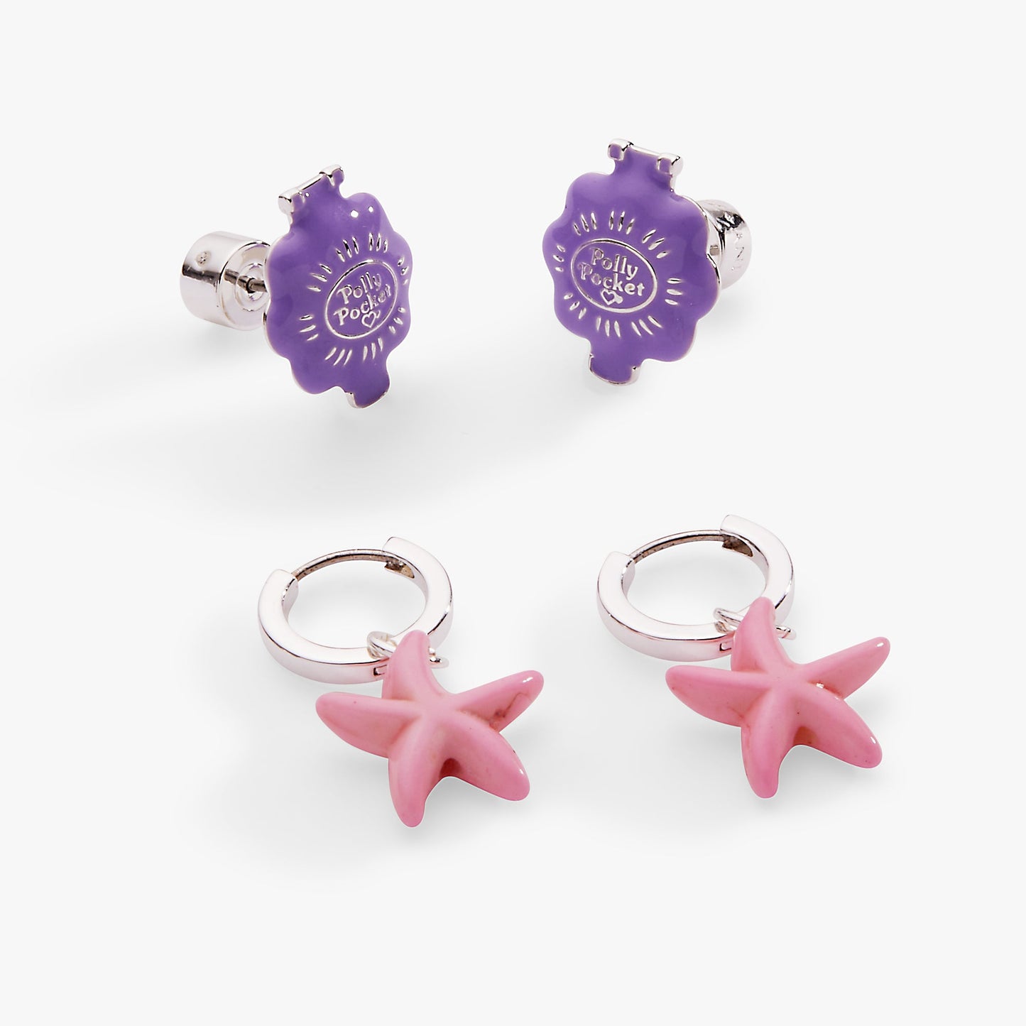 Polly Pocket™ Limited Edition Pool Party Earring Set of 2 Silver