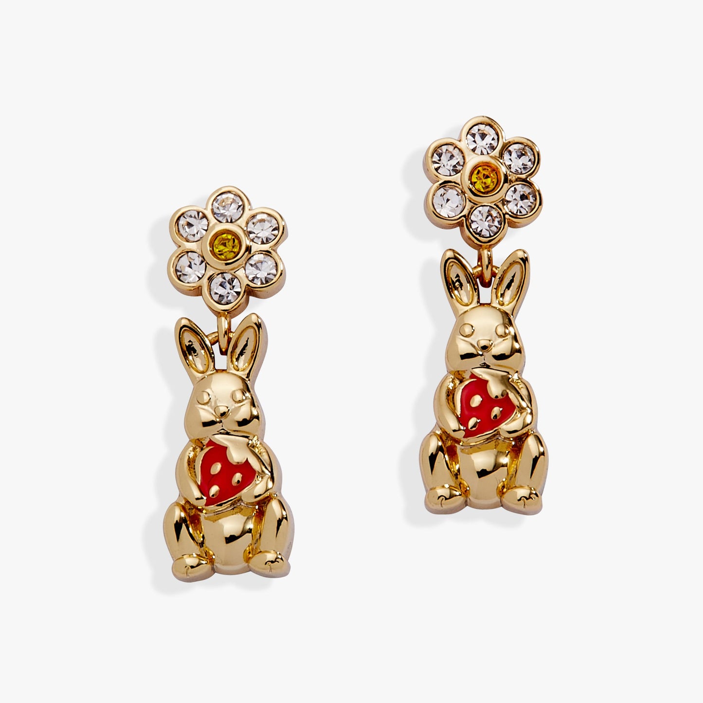 Bunny Drop Earrings Gold