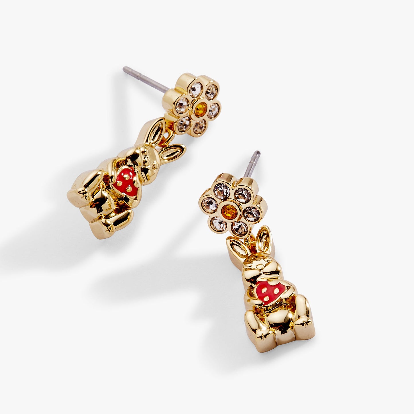 Bunny Drop Earrings Gold