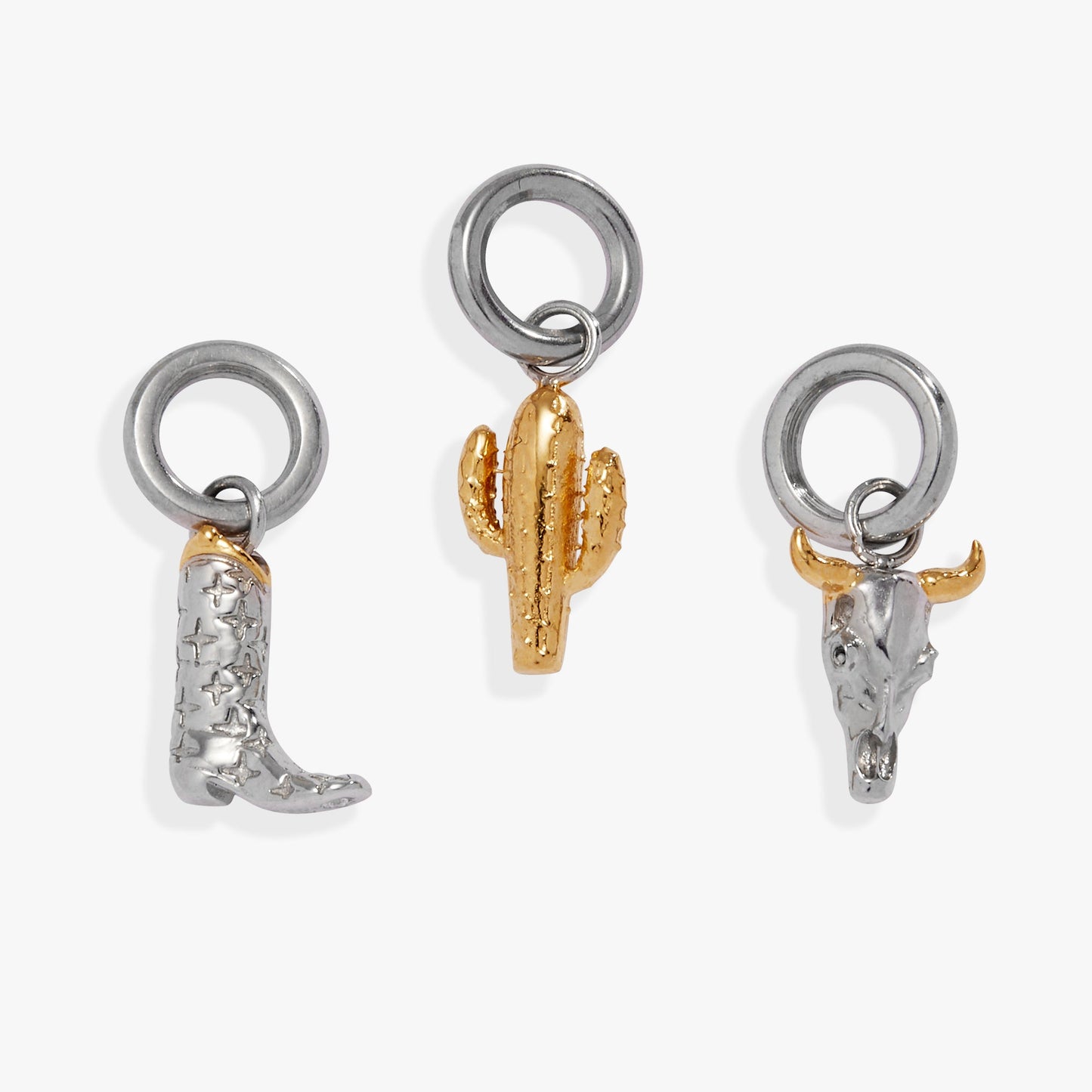 Desert Vacation Mini Charm Set Two Tone - Stainless Steel