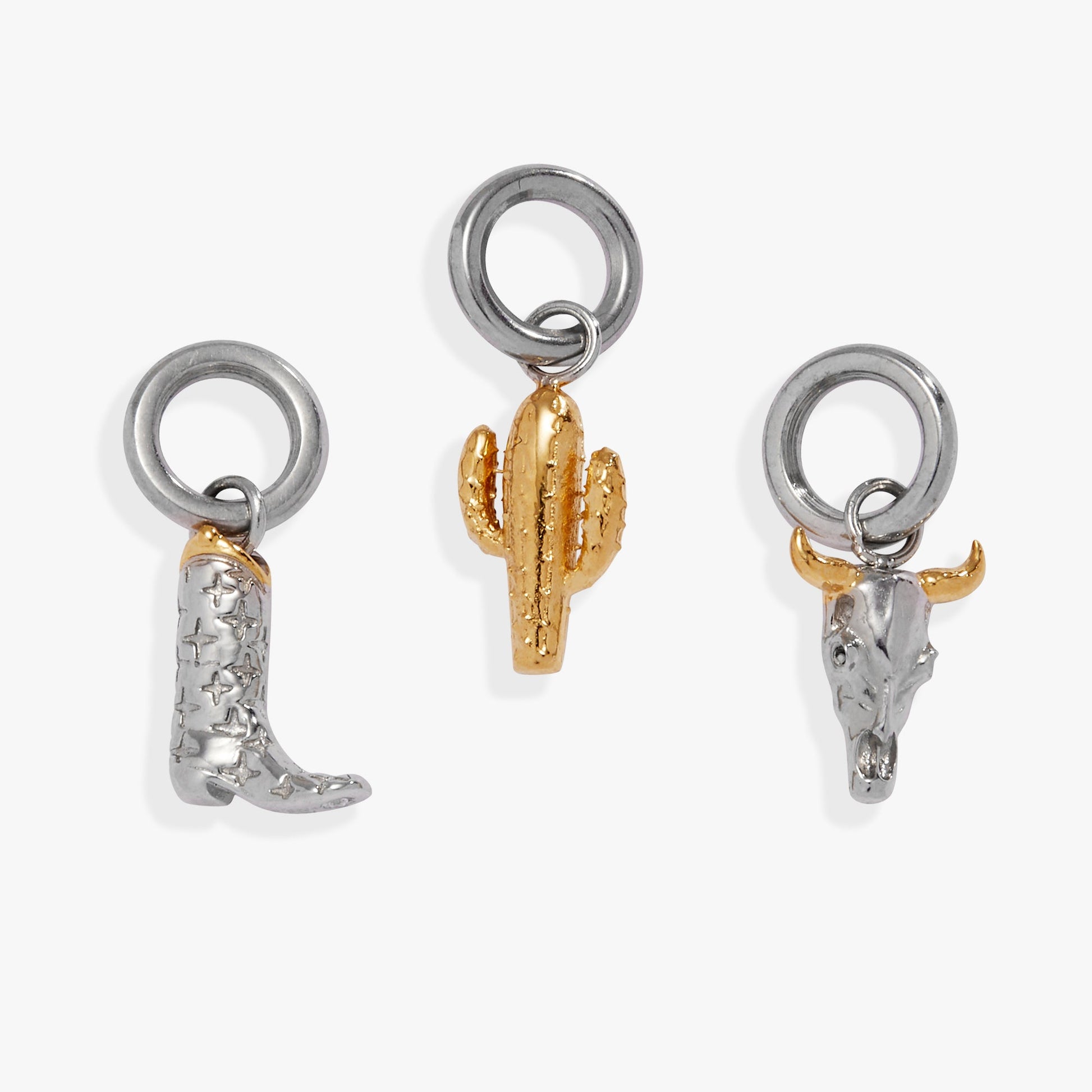 Desert Vacation Mini Charm Set Two Tone - Stainless Steel
