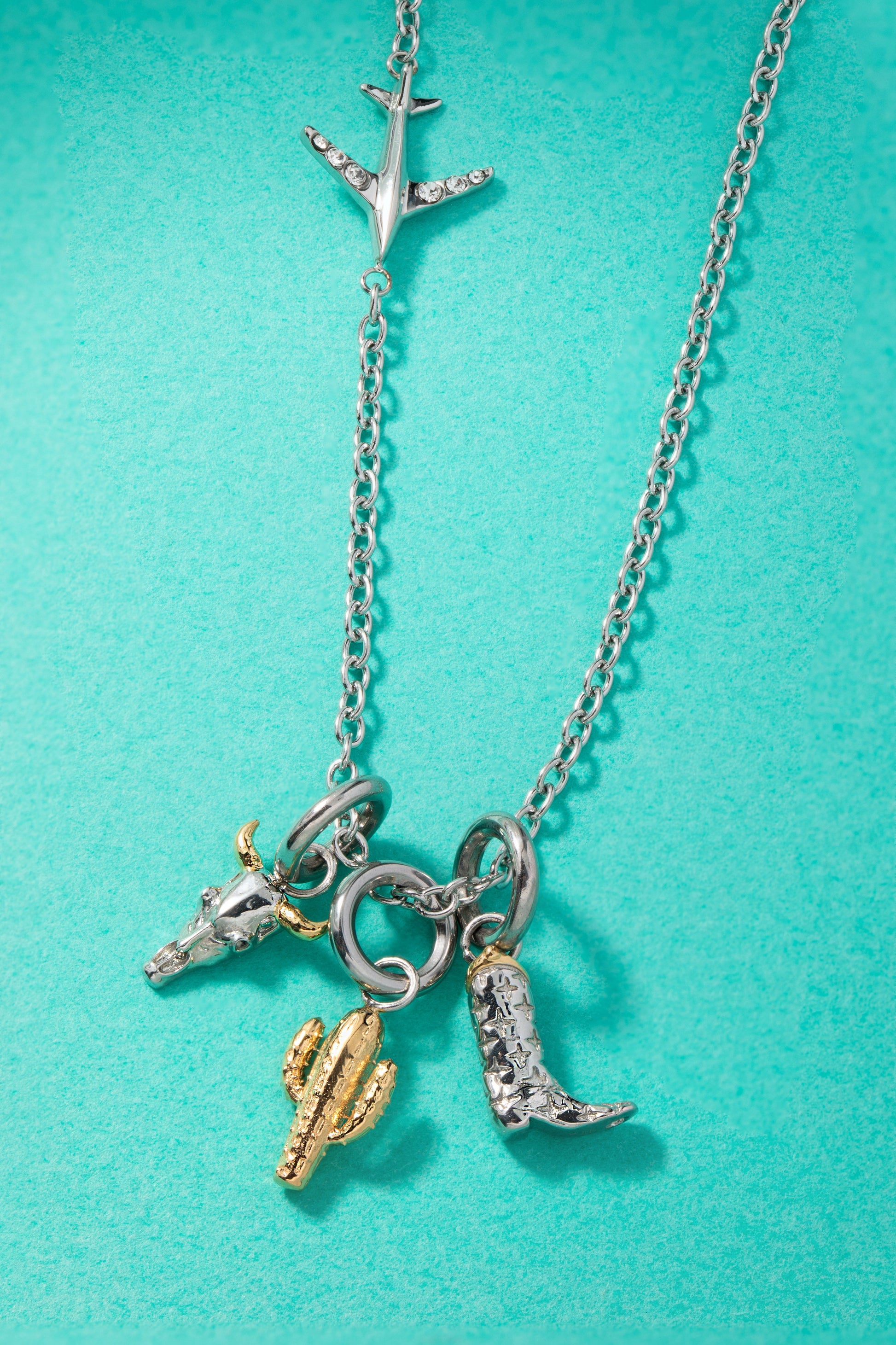Desert Vacation Mini Charm Set Two Tone - Stainless Steel