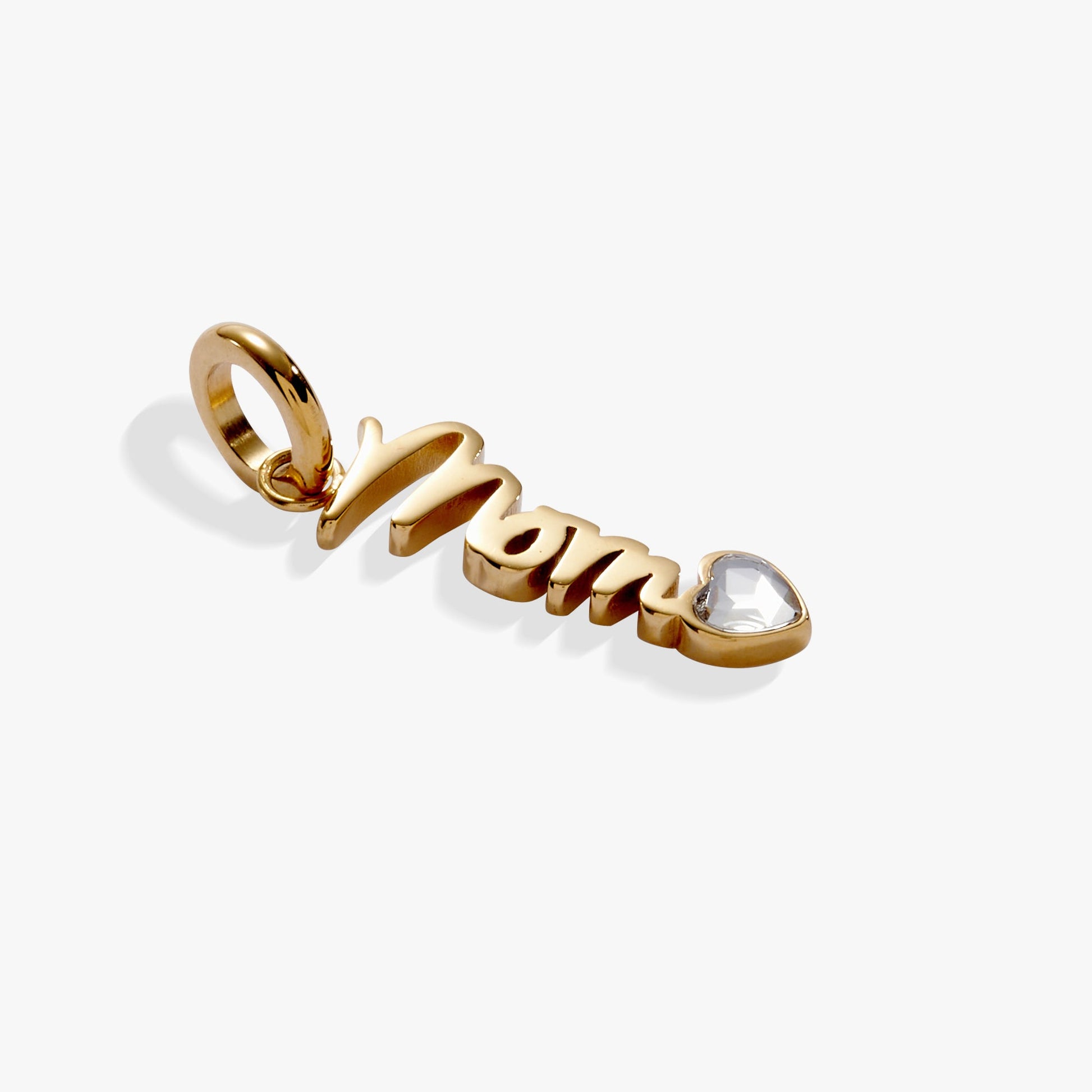 Mom' Elongated Interchangeable Charm
    
    
    
       Stainless Steel Gold