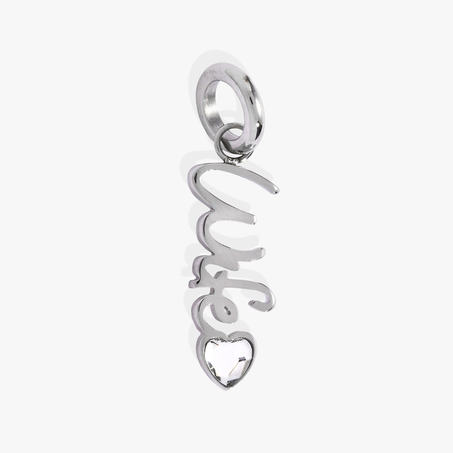 Wife' Elongated Interchangeable Charm
    
    
    
       Stainless Steel Gold