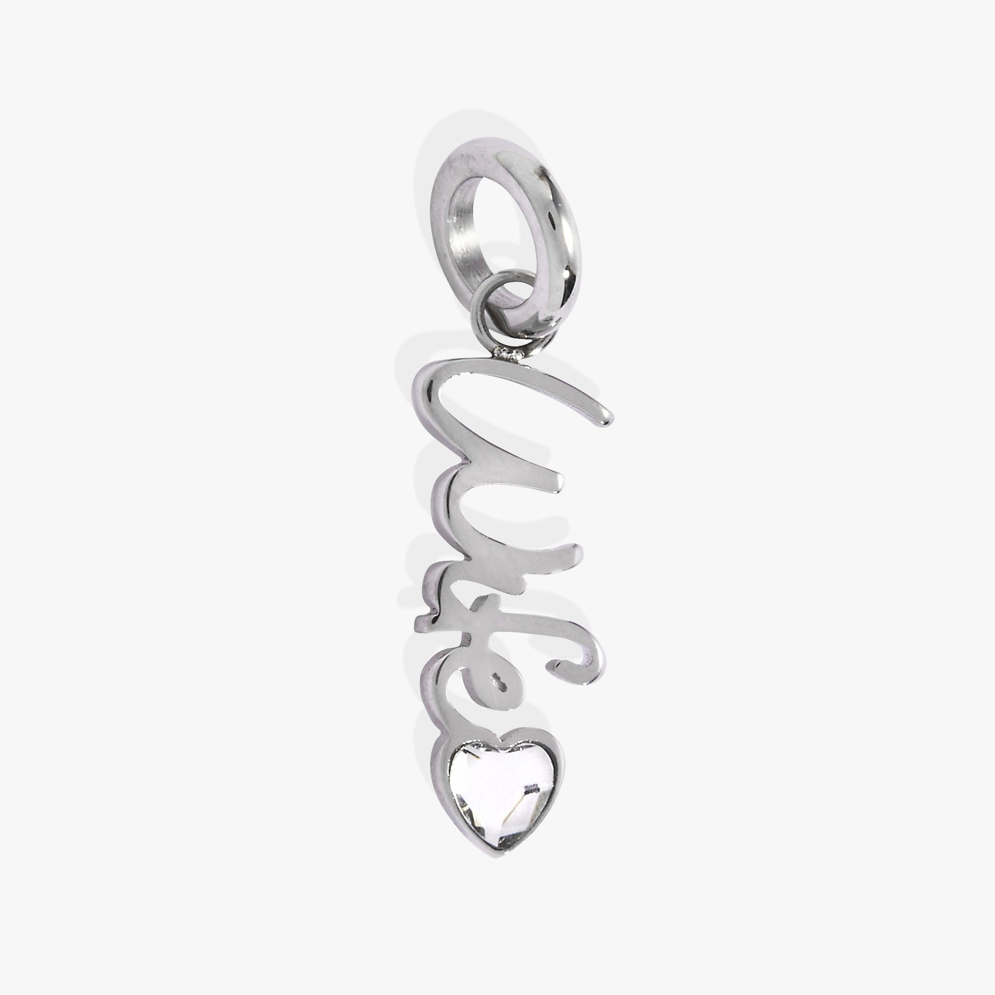 Wife' Elongated Interchangeable Charm
    
    
    
       Stainless Steel Gold