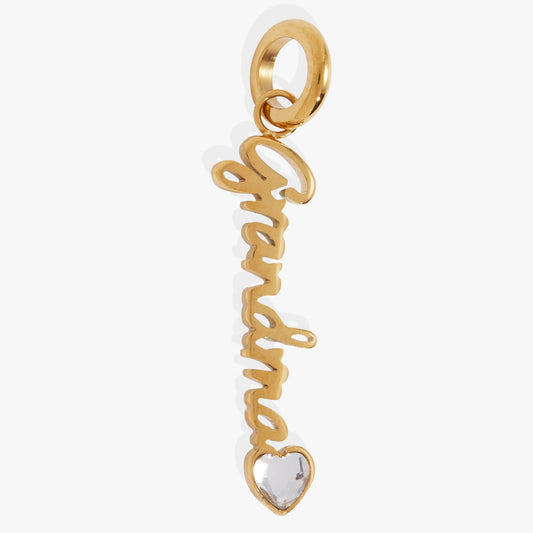 Grandma' Elongated Interchangeable Charm
    
    
    
       Stainless Steel Gold