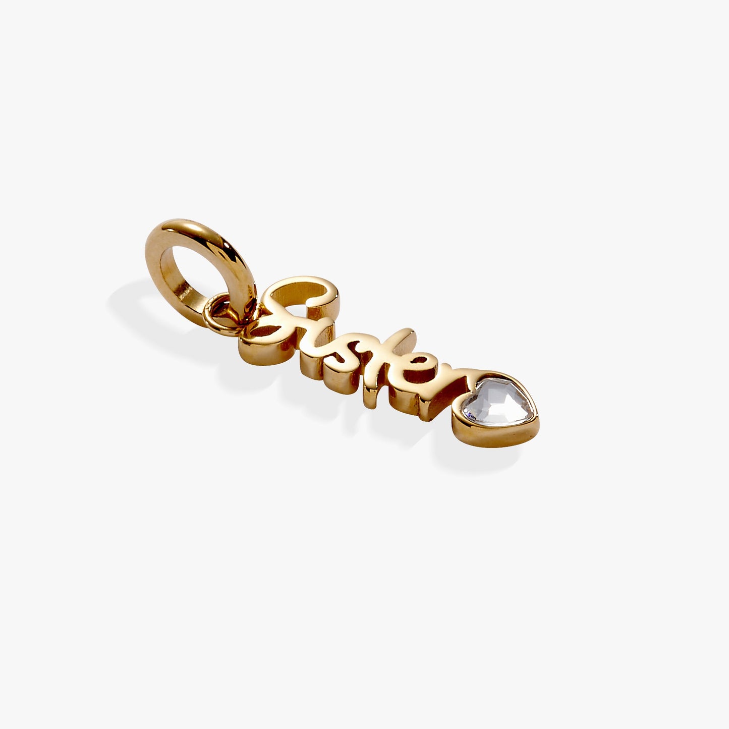 Sister' Elongated Interchangeable Charm
    
    
    
       Stainless Steel Gold