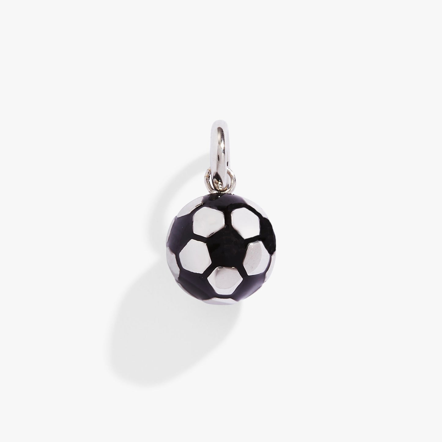 Interchangeable Charms - Soccer Ball Stainless Steel Silver