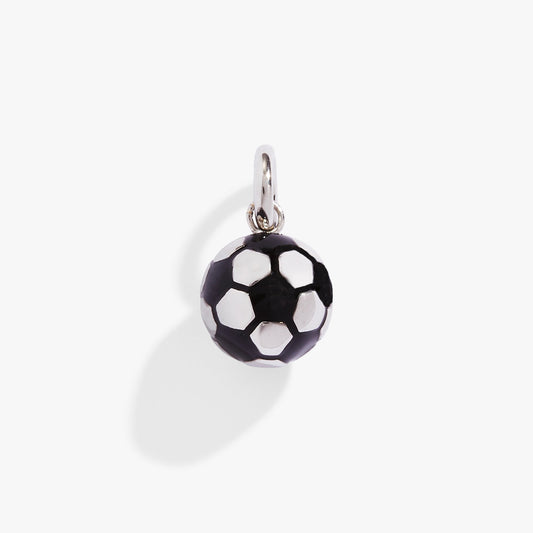 Interchangeable Charms - Soccer Ball Stainless Steel Silver