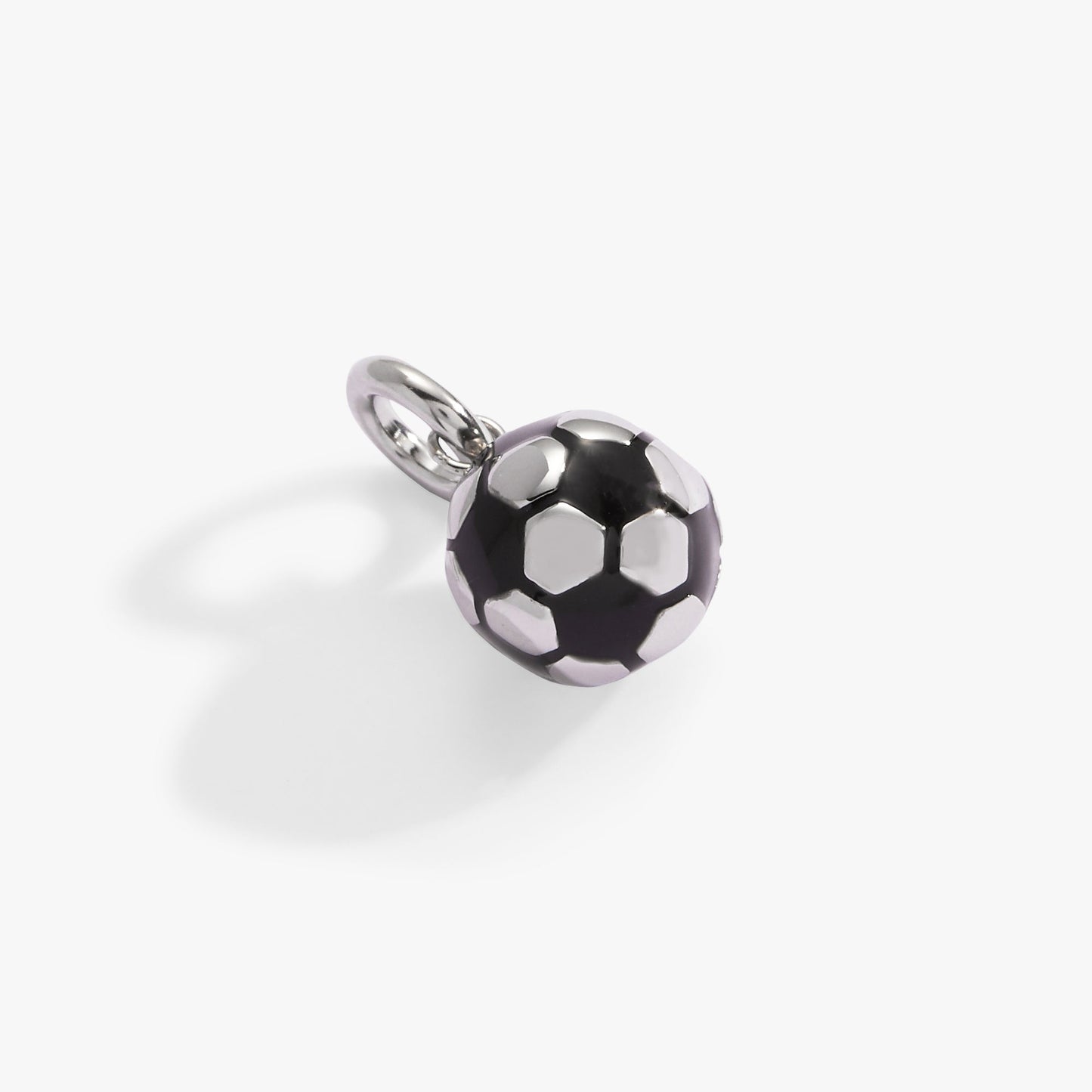 Interchangeable Charms - Soccer Ball Stainless Steel Silver