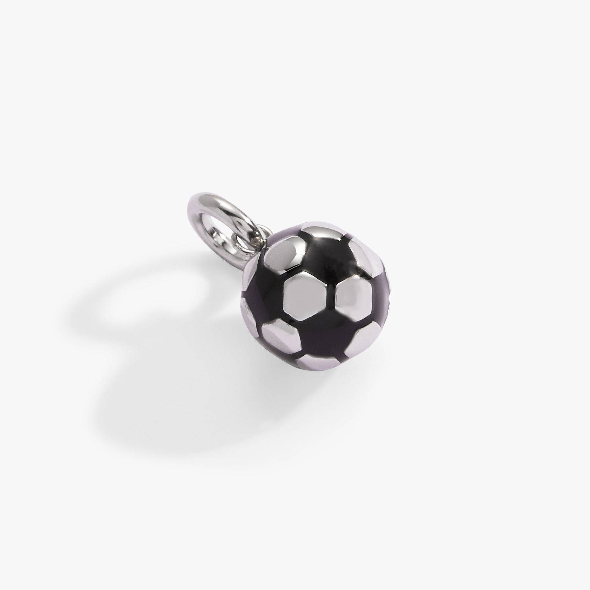 Interchangeable Charms - Soccer Ball Stainless Steel Silver