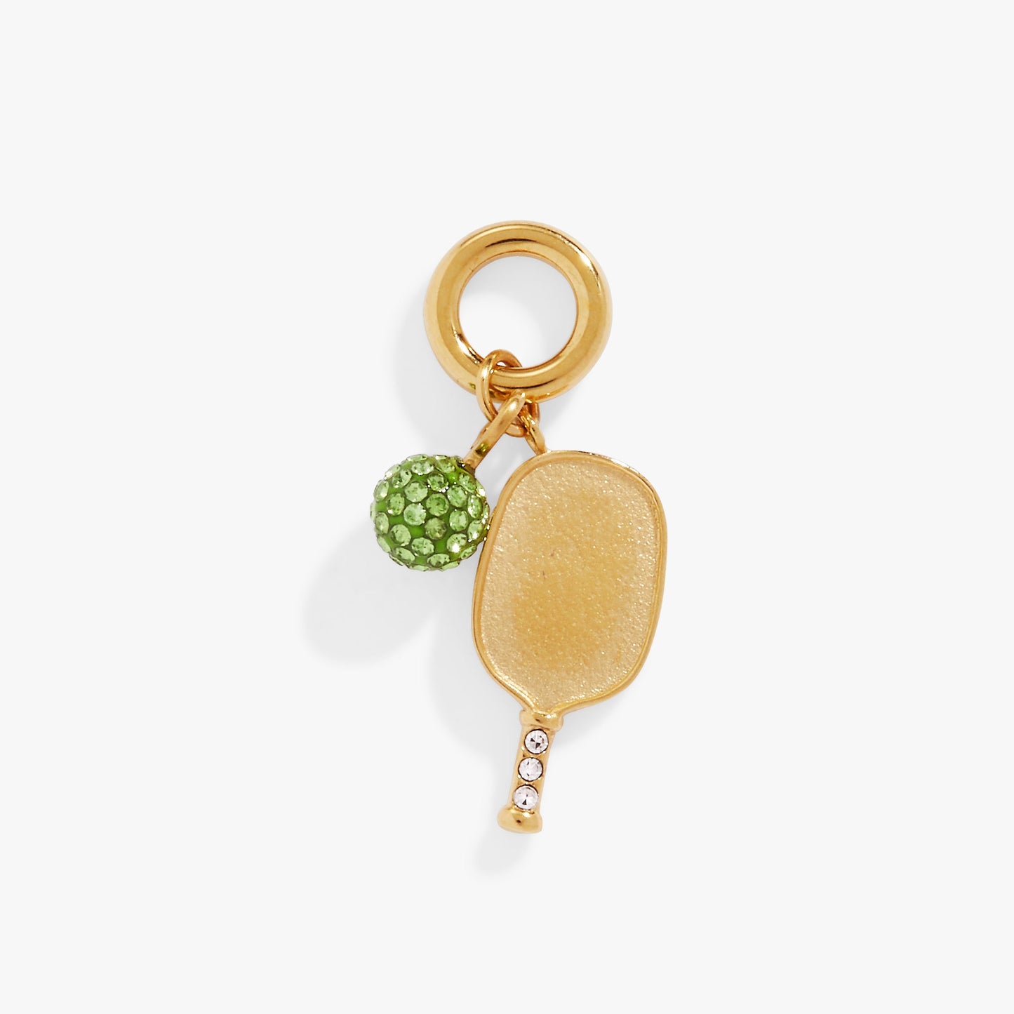 Interchangeable Charms - Pickleball Duo Charm Stainless Steel Gold