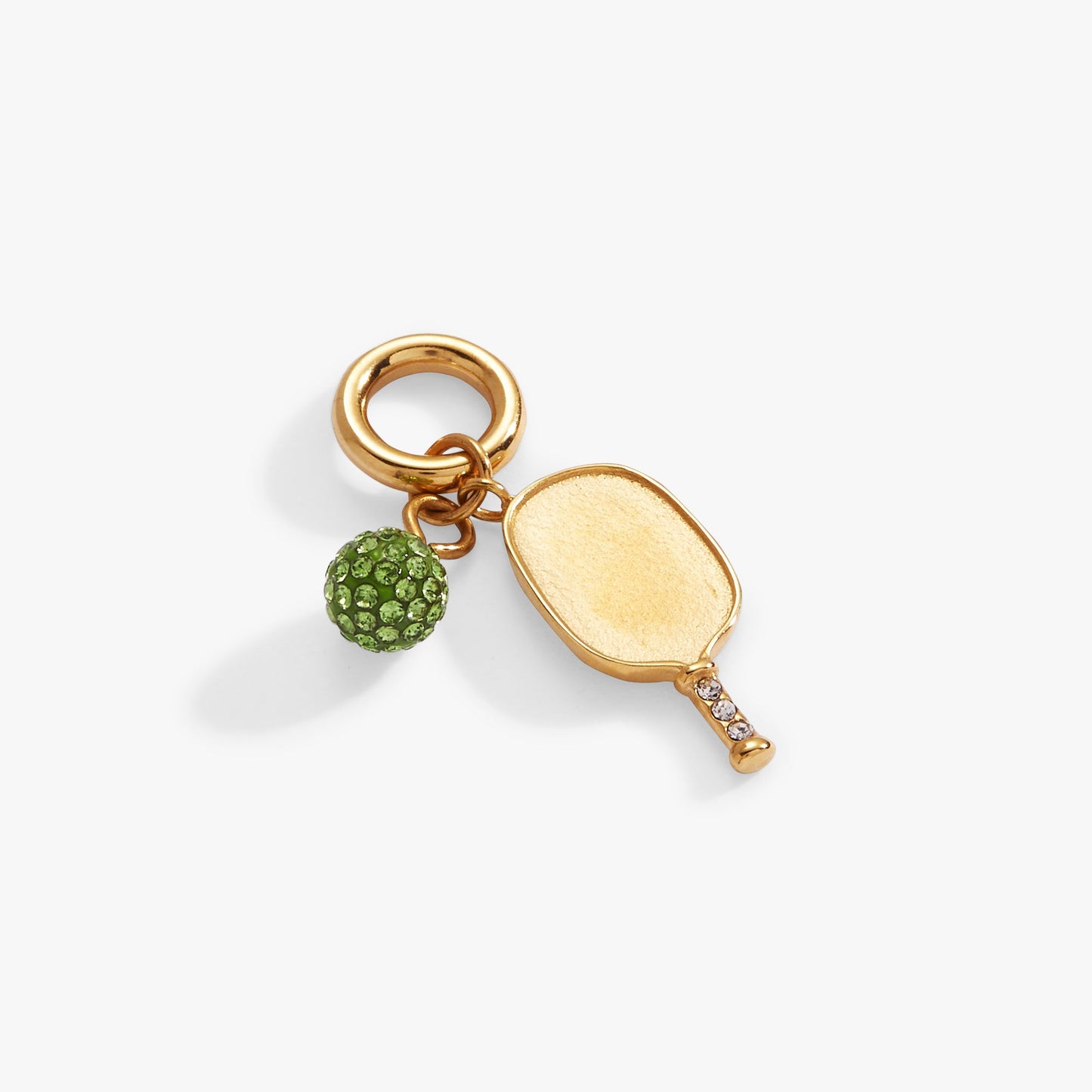 Interchangeable Charms - Pickleball Duo Charm Stainless Steel Gold
