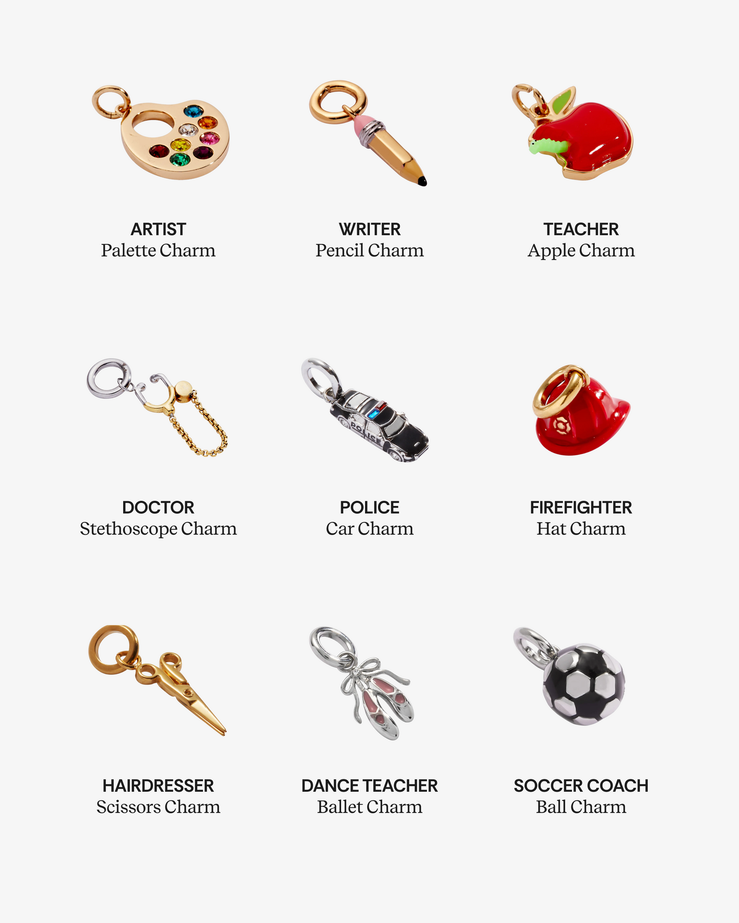 Interchangeable Charms - Ballet Stainless Steel Silver