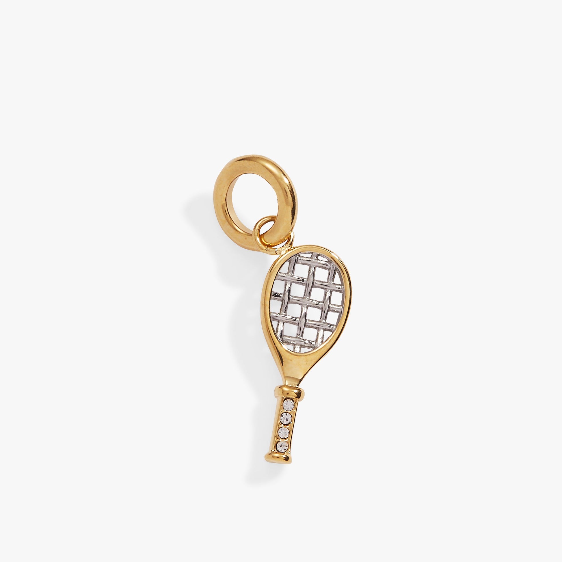 Interchangeable Charms - Tennis Racket Two Tone - Stainless Steel