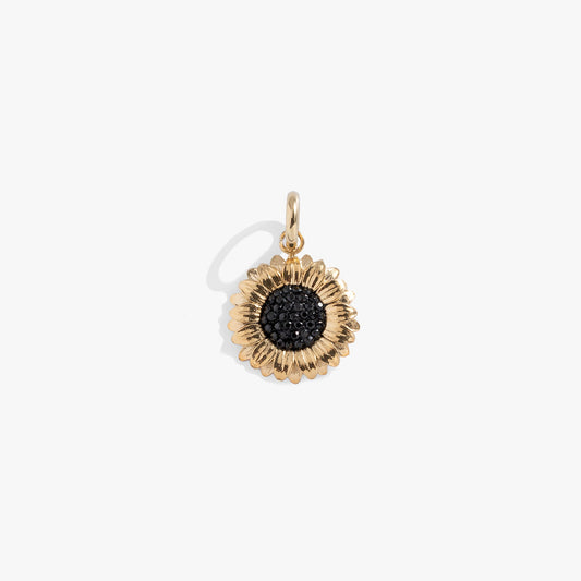 Sunflower Interchangeable Charm Two Tone - Stainless Steel