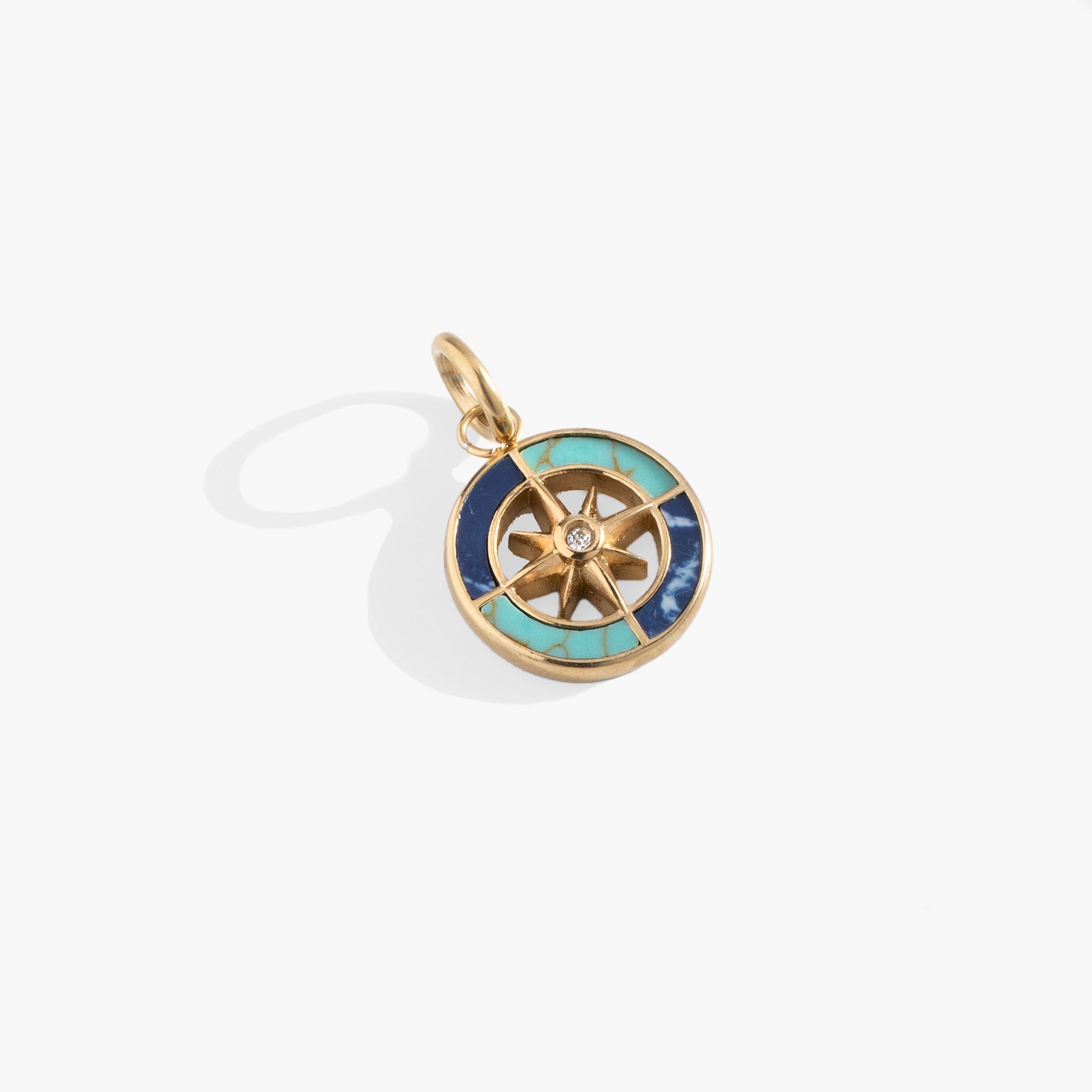 Compass Interchangeable Charm​ Stainless Steel Gold